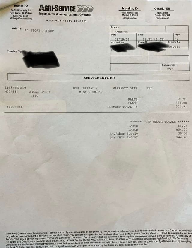 Image of Hesston 4590 equipment image 3