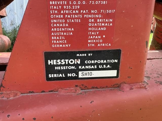 Image of Hesston SH10 equipment image 4