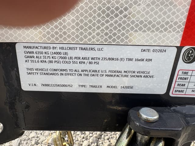 Image of Hillcrest 14202SE equipment image 1