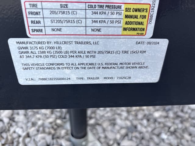 Image of Hillcrest 7162SC2B equipment image 1