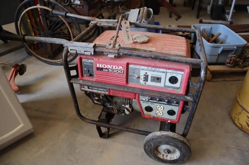 SOLD - Honda EB5000 Lot No. 497 Other Equipment | Tractor Zoom