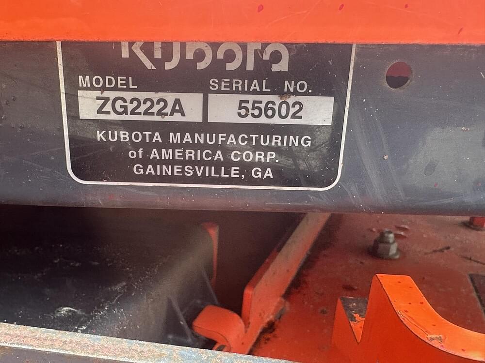 Image of Kubota ZG222 Image 0