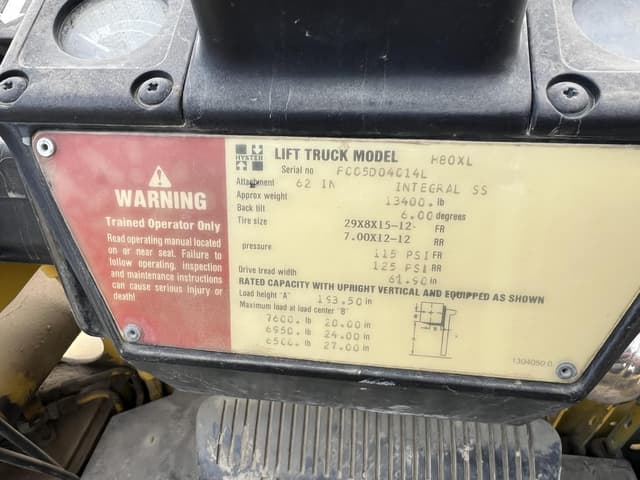 Image of Hyster H80XL equipment image 1