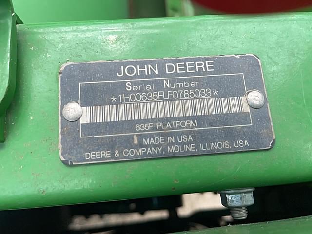 Image of John Deere 635F equipment image 2