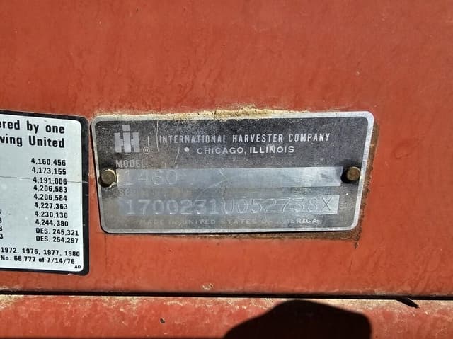 Image of International Harvester 1460 equipment image 4