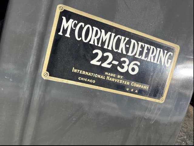 Image of McCormick-Deering 22-36 equipment image 1