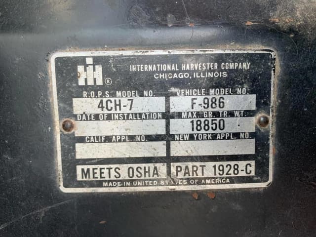 Image of International Harvester 986 equipment image 1