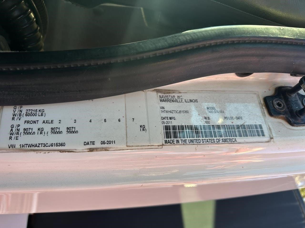 2012 International Workstar 7400 Equipment Image0