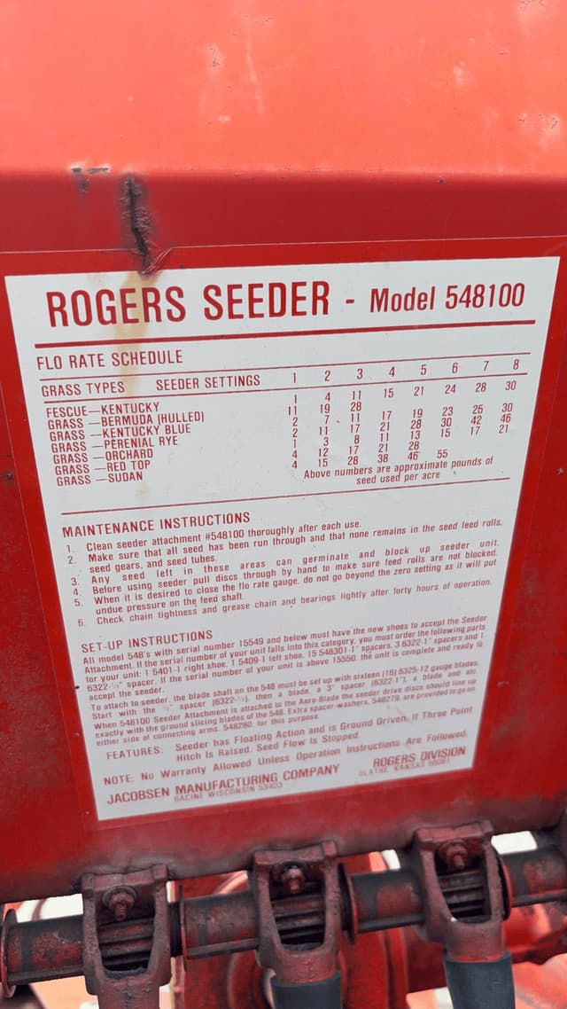Image of Jacobsen Rogers 548100 equipment image 4