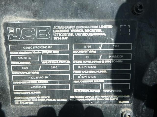 Image of JCB 505-20 equipment image 4