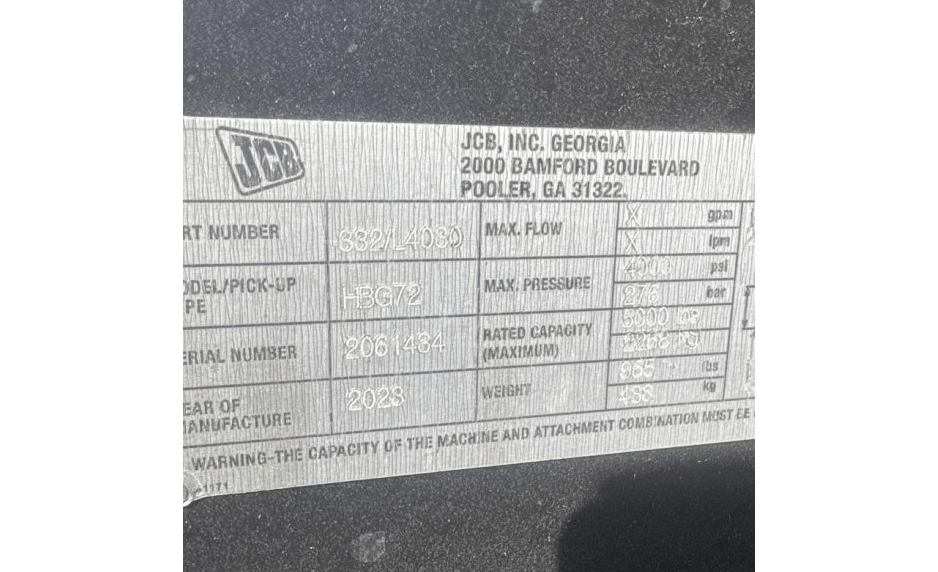 Image of JCB HBG72 Image 1