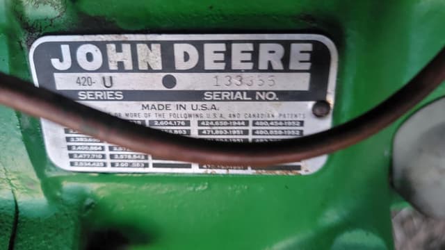 Image of John Deere 420 equipment image 1