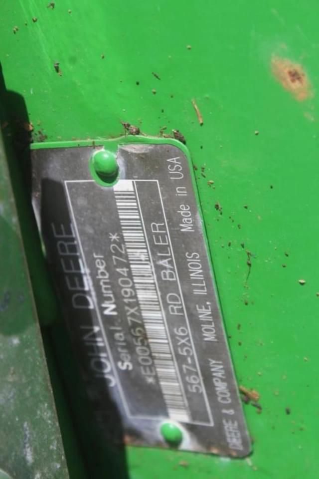 Image of John Deere 567 equipment image 2