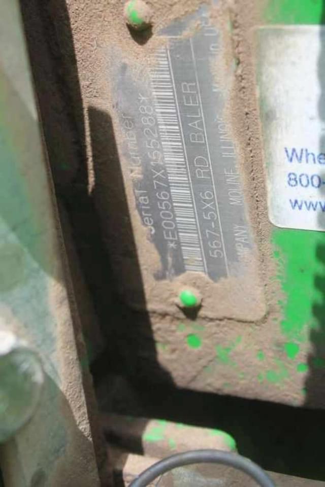 Image of John Deere 567 equipment image 4
