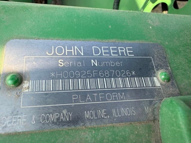 Image of John Deere 925F equipment image 4