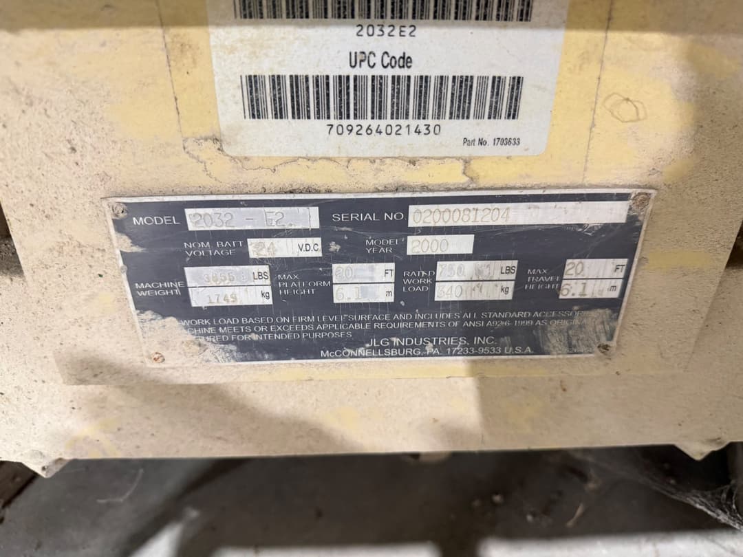Image of JLG 2032E2 Image 1