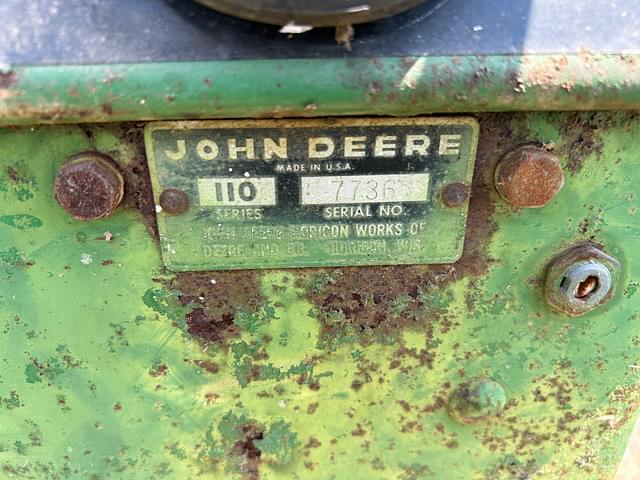 Image of John Deere 110 equipment image 1