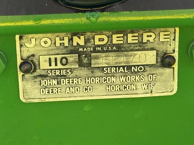 Image of John Deere 110 equipment image 3