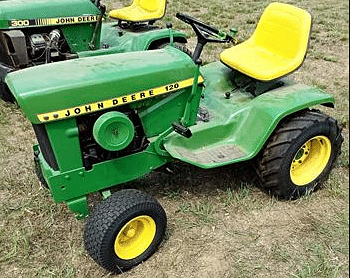 John deere 120 riding lawn online mower