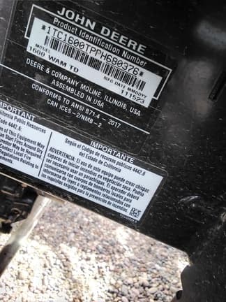 Image of John Deere 1600 Image 1