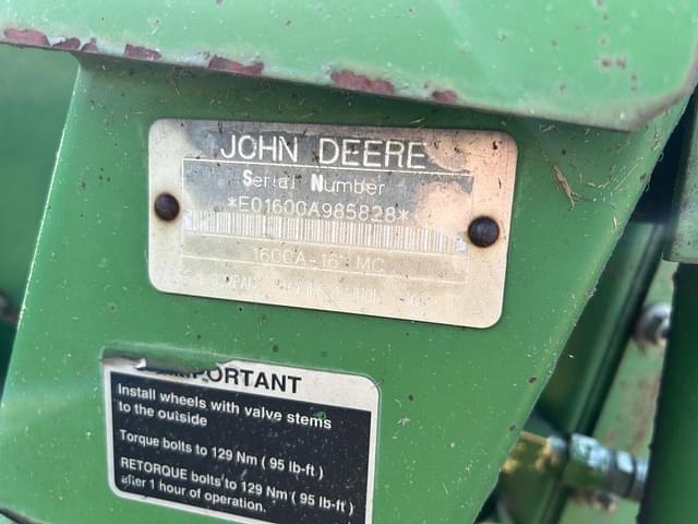 Image of John Deere 1600A equipment image 4