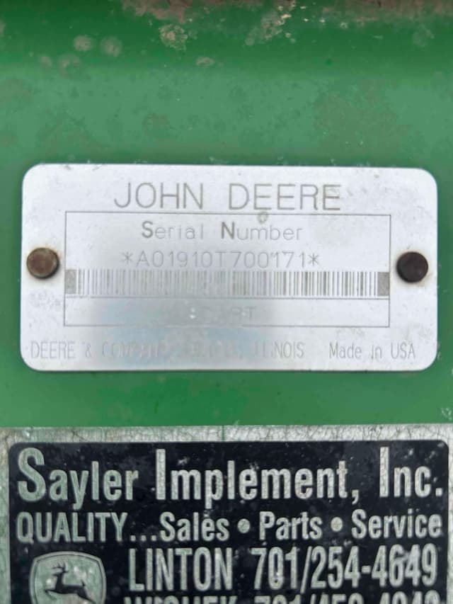 Image of John Deere 1890 equipment image 2
