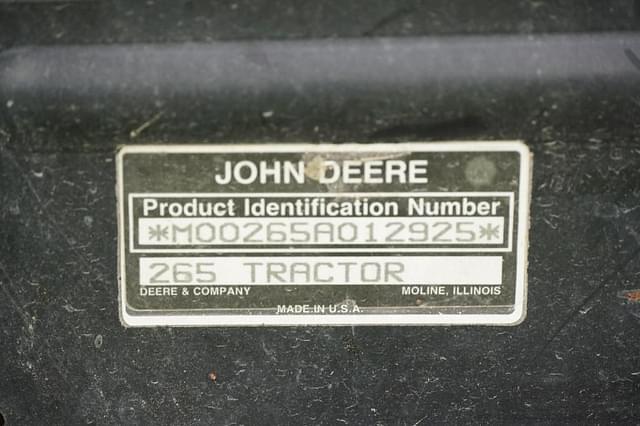 Image of John Deere 265 equipment image 1