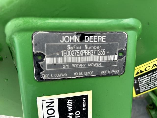 Image of John Deere 275 equipment image 4