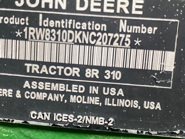 Image of John Deere 8R 310 equipment image 2