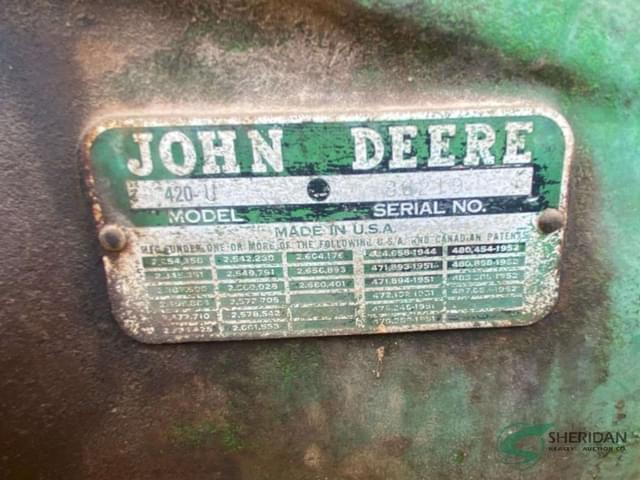 Image of John Deere 420 equipment image 4