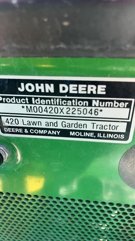 Image of John Deere 420 equipment image 3