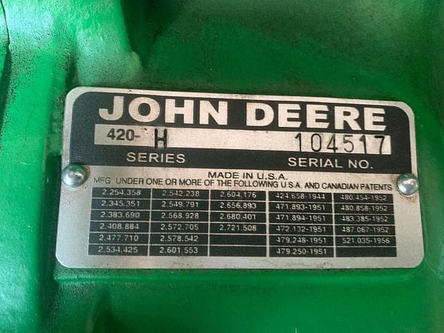 Image of John Deere 420 equipment image 4