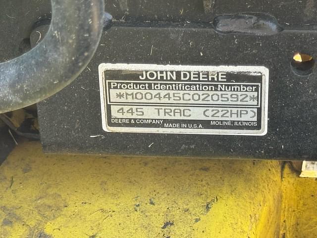 Image of John Deere 445 equipment image 3