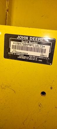 Image of John Deere 47" Snow Blower equipment image 1