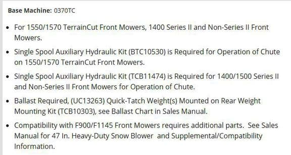 Image of John Deere 47" Snow Blower Image 1