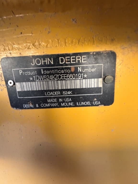 Image of John Deere 524K equipment image 4