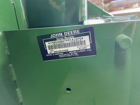 Image of John Deere 54" Snow Blower equipment image 2