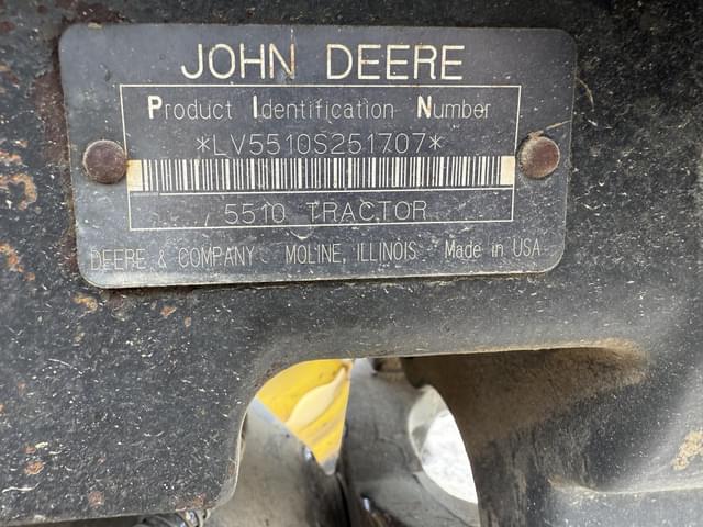 Image of John Deere 5510 equipment image 1