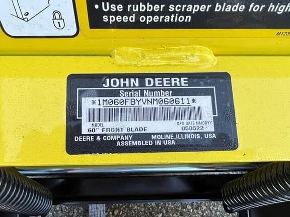 Image of John Deere 60" Front Blade equipment image 3