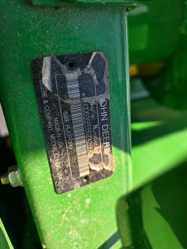 Image of John Deere 635F equipment image 4