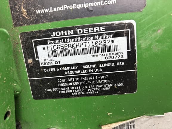 Image of John Deere 652R equipment image 4
