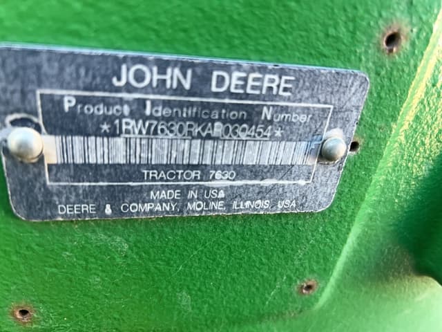 Image of John Deere 7630 equipment image 1