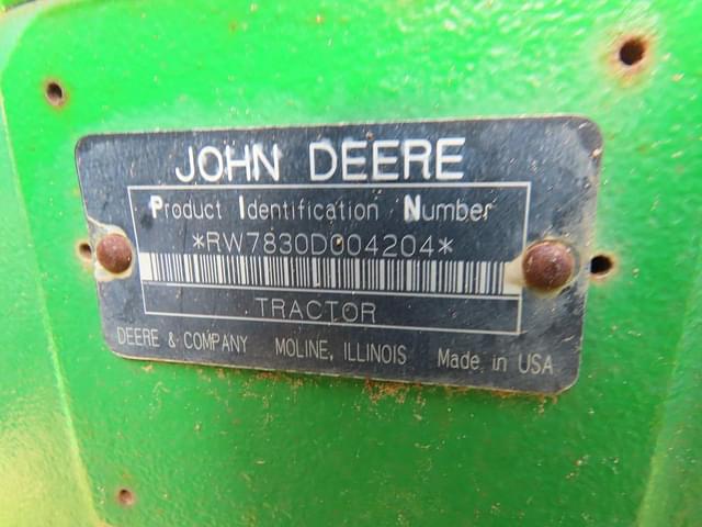 Image of John Deere 7830 equipment image 4