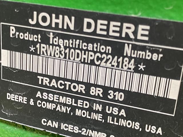 Image of John Deere 8R 310 equipment image 1