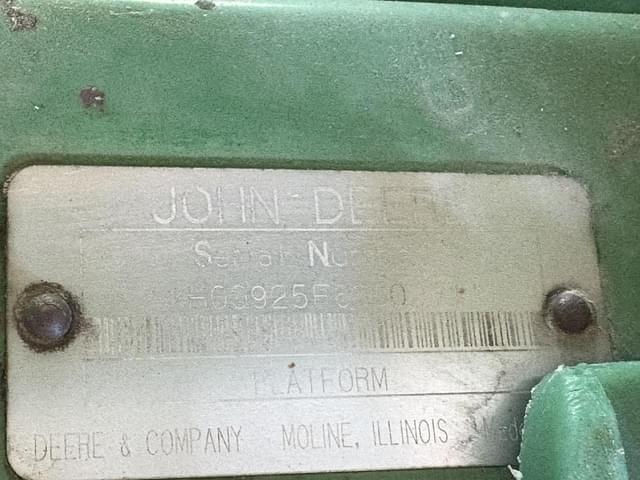 Image of John Deere 925F equipment image 4