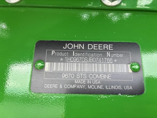 Image of John Deere 9670 STS equipment image 1