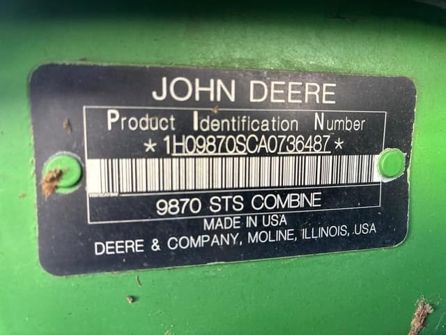 Image of John Deere 9870 STS equipment image 1