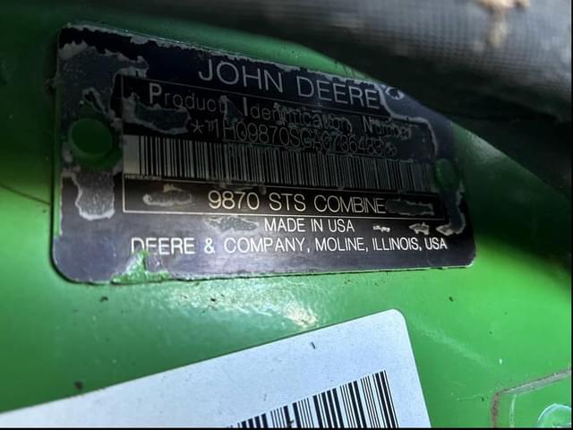 Image of John Deere 9870 STS equipment image 1