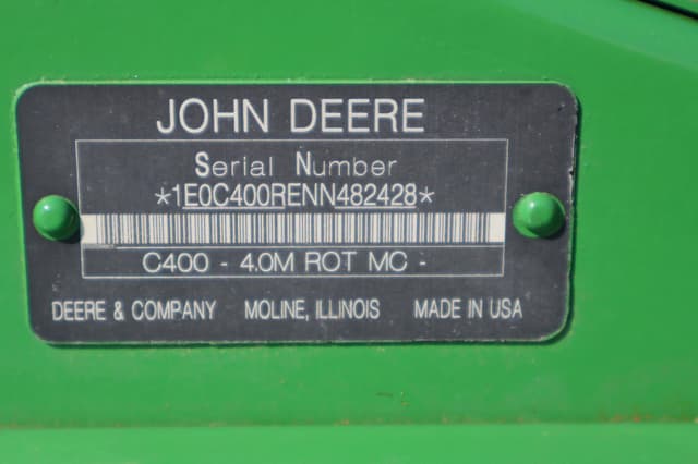 Image of John Deere C400 equipment image 4