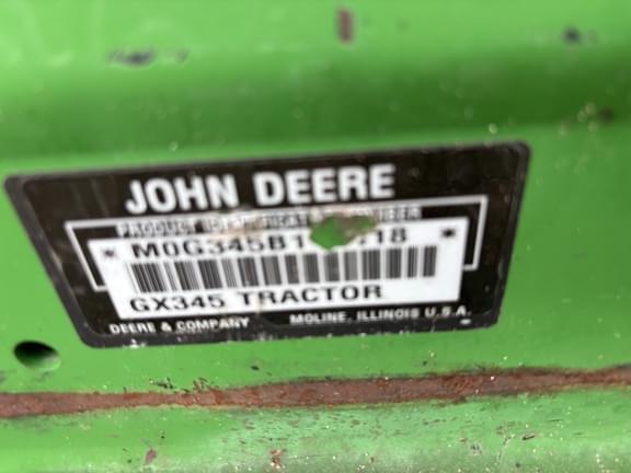 Image of John Deere GX345 equipment image 2